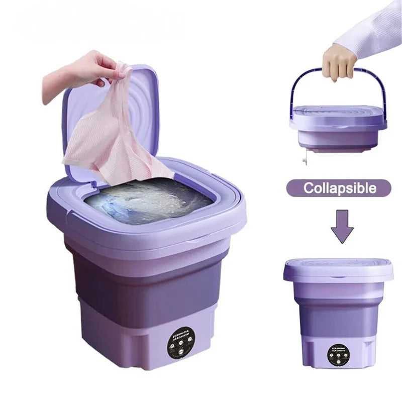 8L Foldable Mini Washing Machine Portable