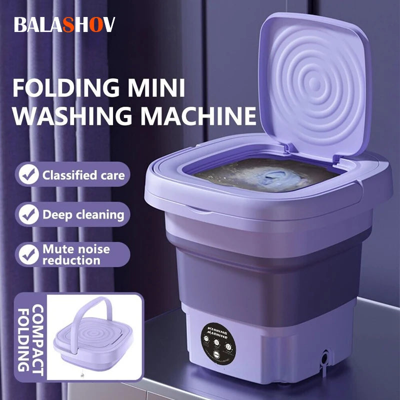 8L Foldable Mini Washing Machine Portable