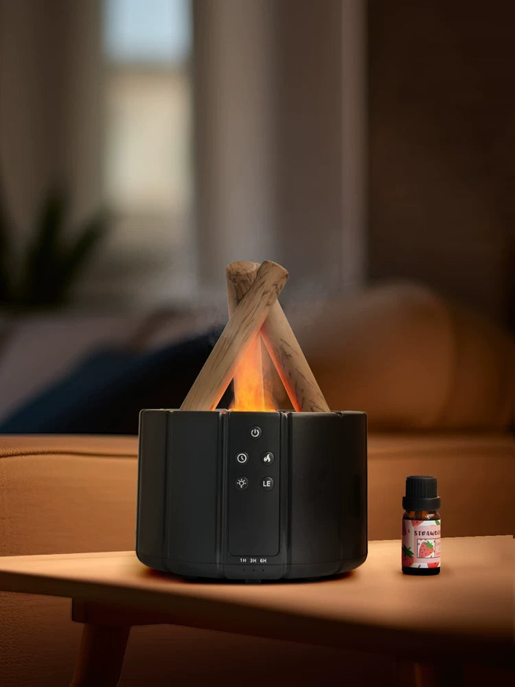 Flame Aroma Diffuser & LED Humidifier