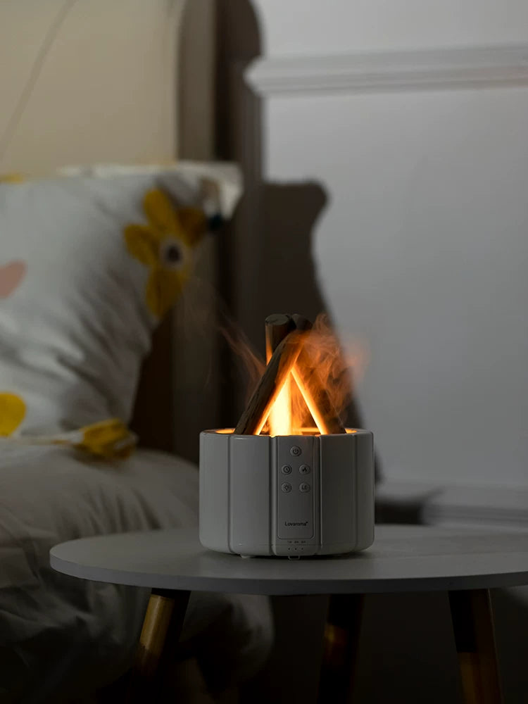 Flame Aroma Diffuser & LED Humidifier