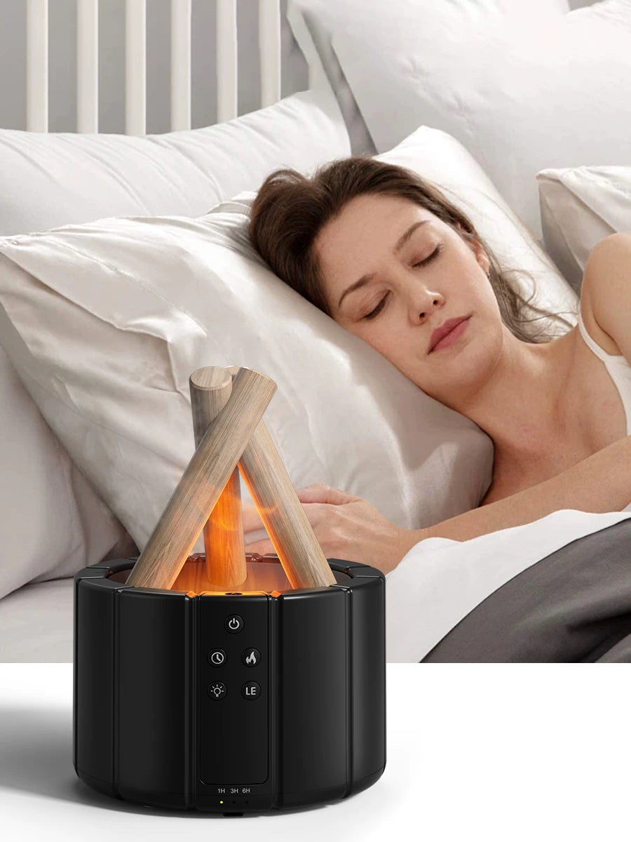 Flame Aroma Diffuser & LED Humidifier
