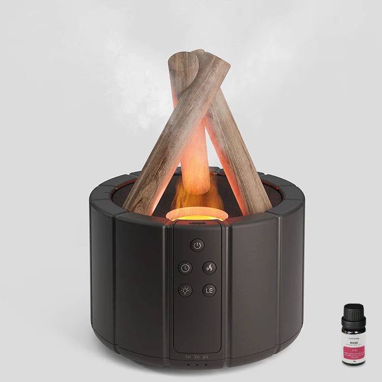 Flame Aroma Diffuser & LED Humidifier