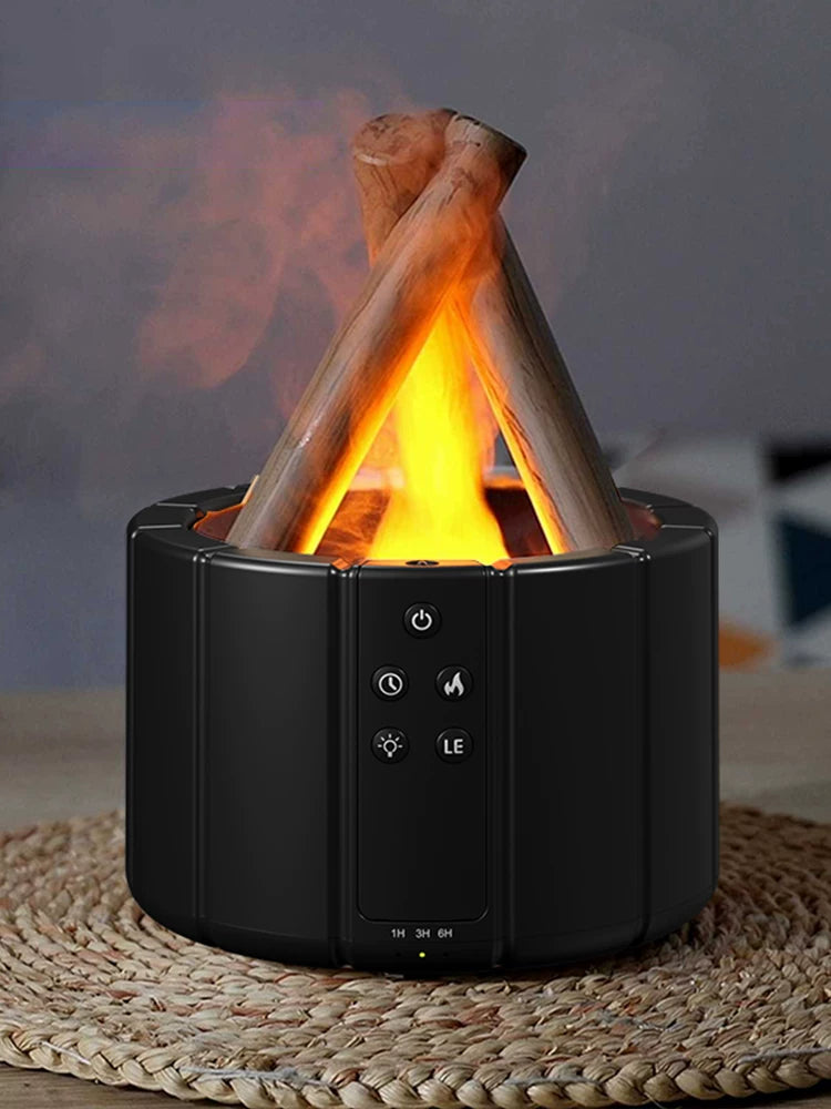 Flame Aroma Diffuser & LED Humidifier