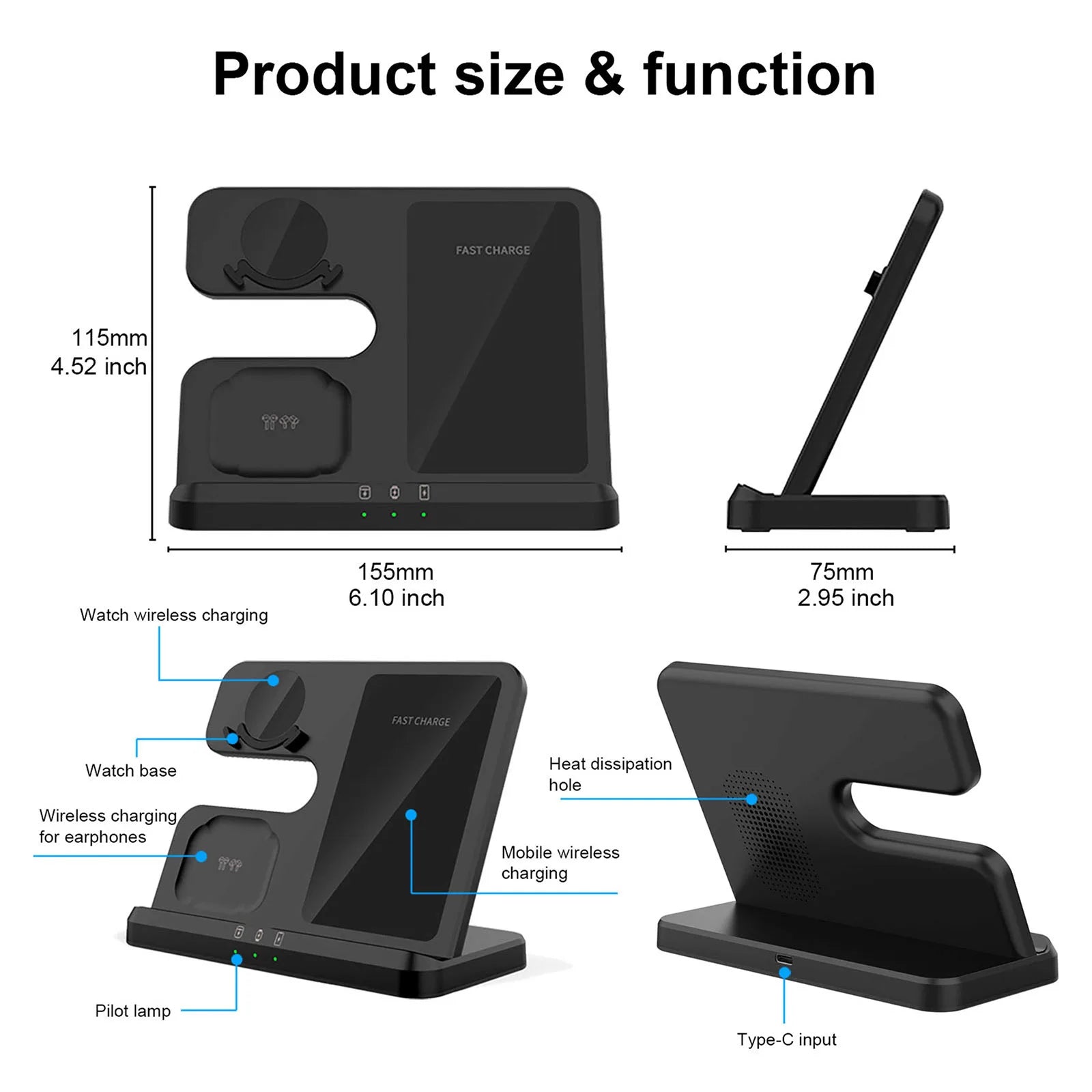 3-in-1 Wireless Charger Stand Samsung