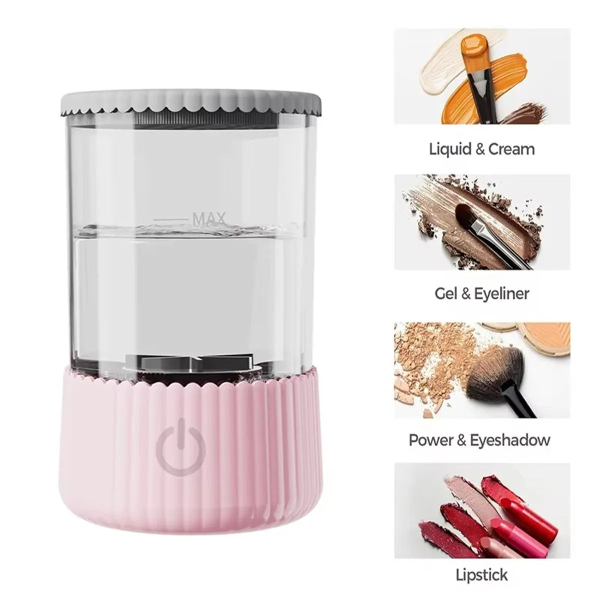 3-in-1 Electric Makeup Brush Cleaner USB
