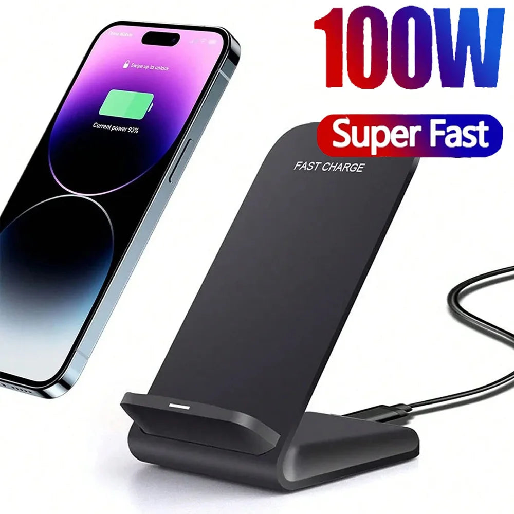 100W Wireless Charger Stand Fast Dock