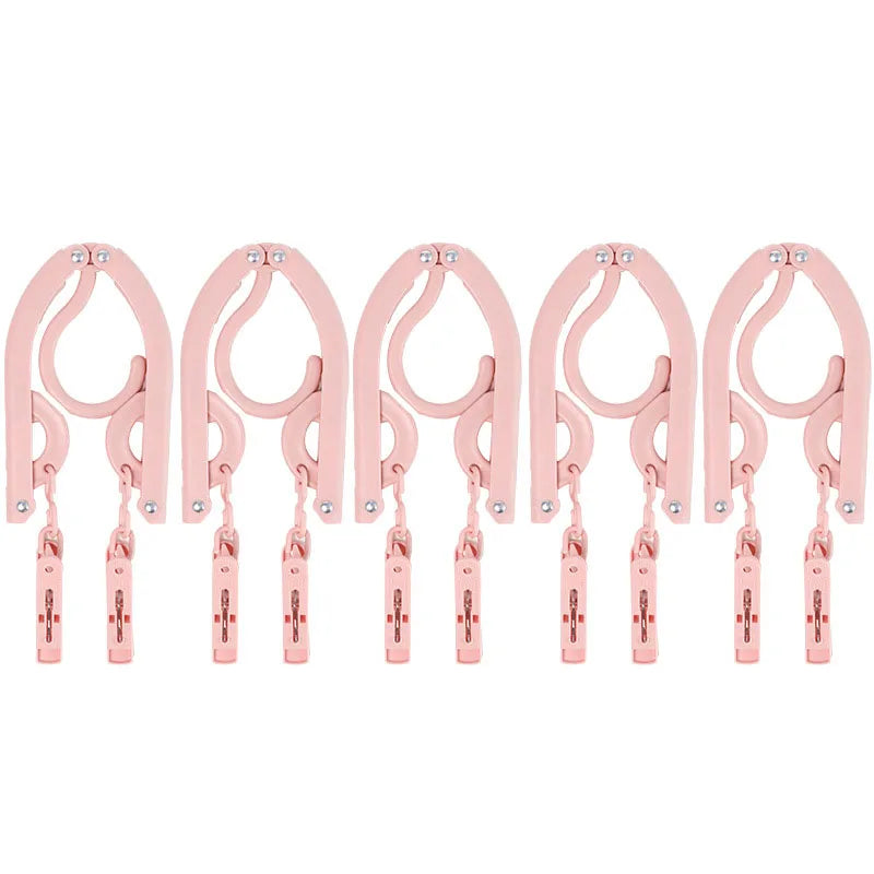 Folding Hanger Set with Clips