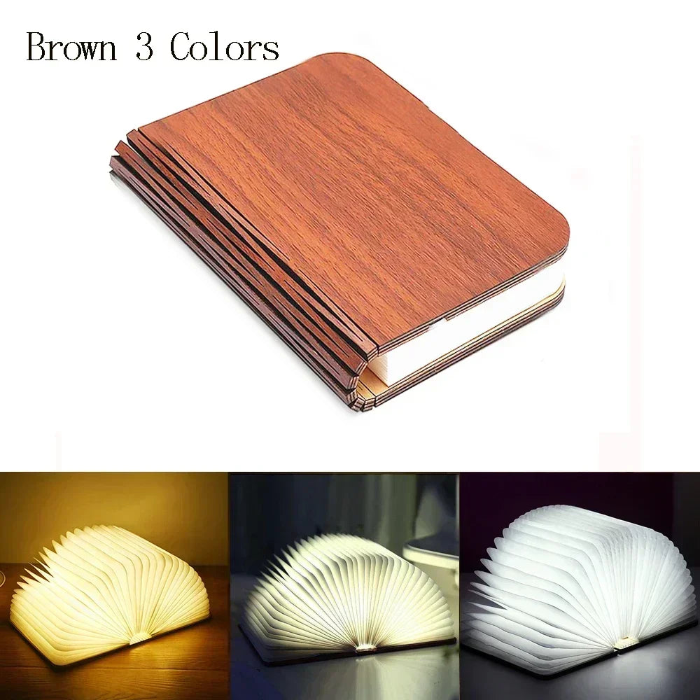 3D Folding LED Book RGB Lamp