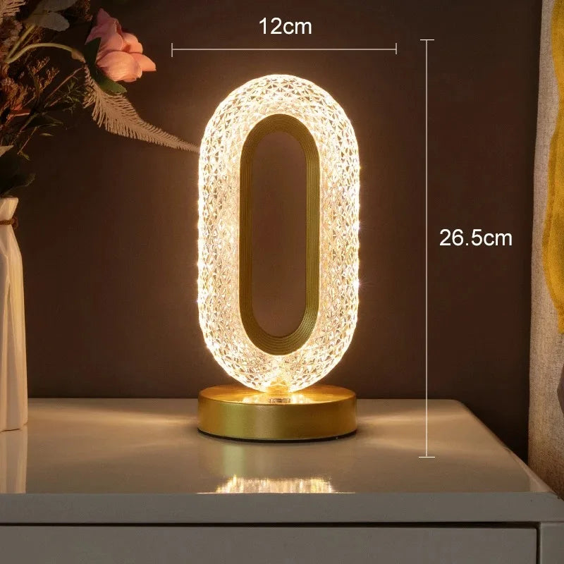 Touch Control 3D Crystal Night Light