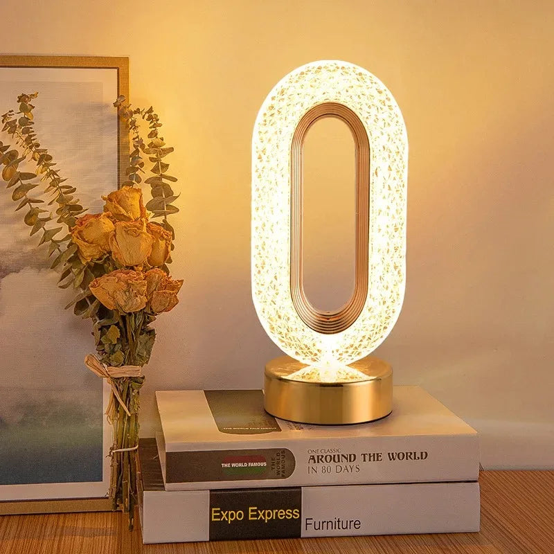 Touch Control 3D Crystal Night Light