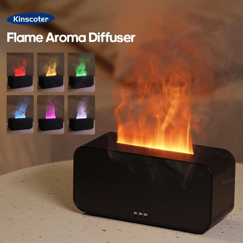 Colorful Flame Aroma Diffuser Humidifier