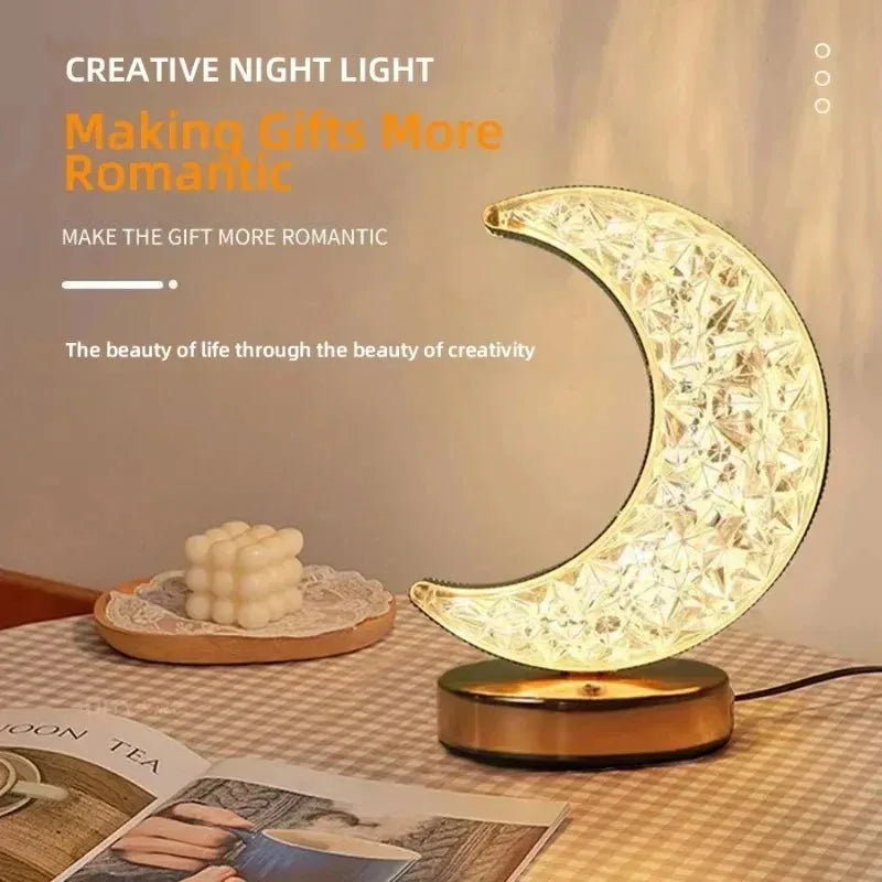 Touch Control 3D Crystal Night Light