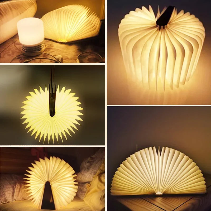 3D Folding LED Book RGB Lamp