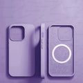 Purple Liquid Silicone Magnetic Case