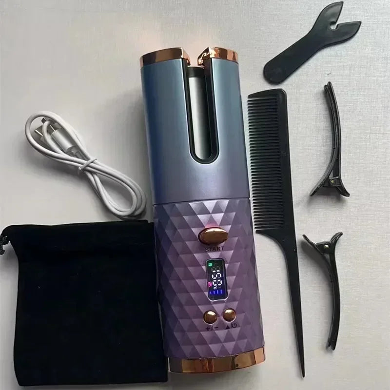 Portable Automatic Wireless Hair Curler