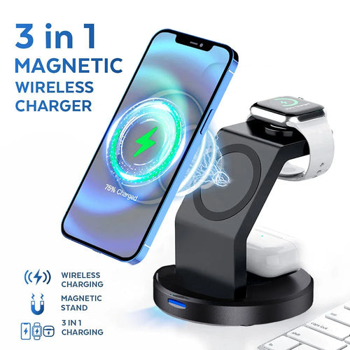 3-in-1 Magnetic Wireless Charger Stand