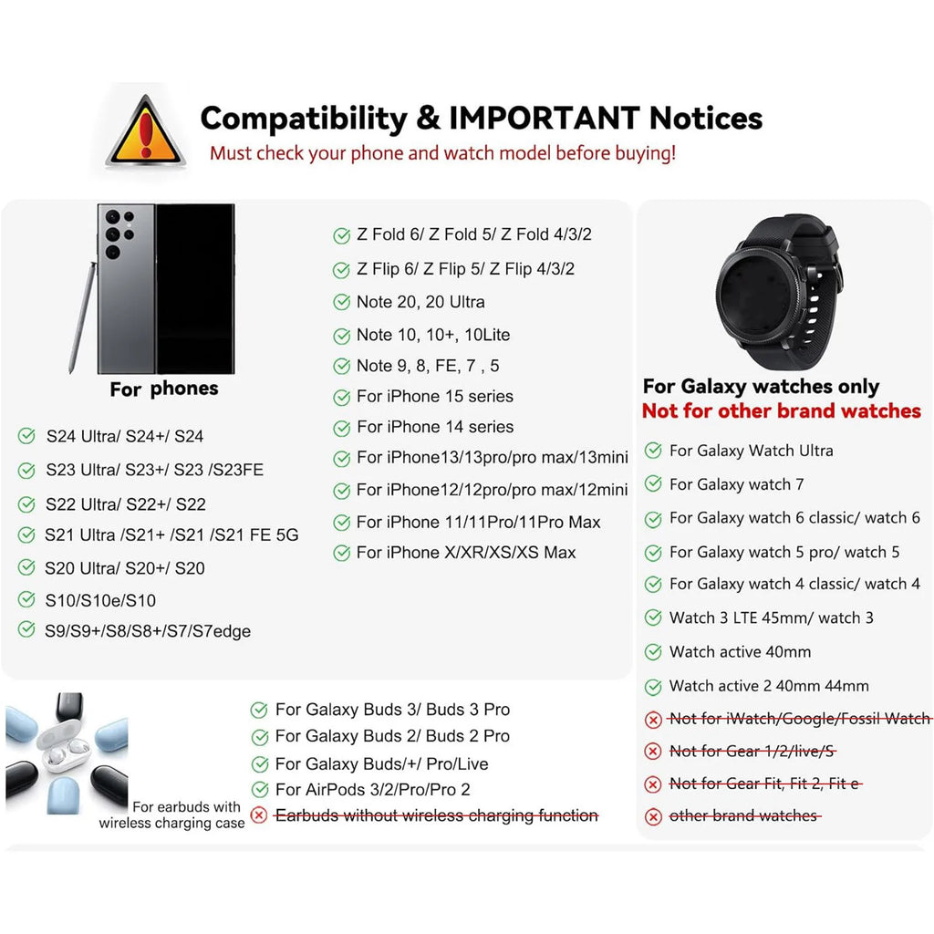 3-in-1 Wireless Charger Stand Samsung