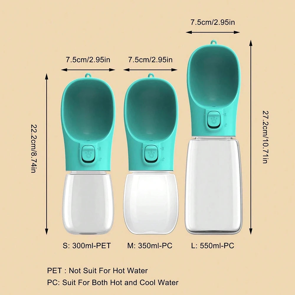 Portable Pet Water Bottle & Dispenser