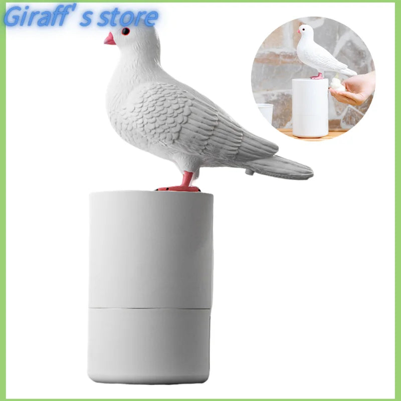 Pigeon shaped soap dispenser