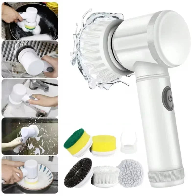 Multi-Functional Wireless Electric Cleaning Brush