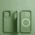 Green Liquid Silicone Magnetic Case