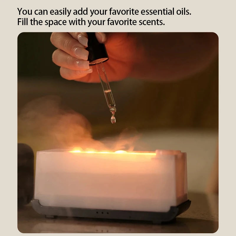 Colorful Flame Aroma Diffuser Humidifier