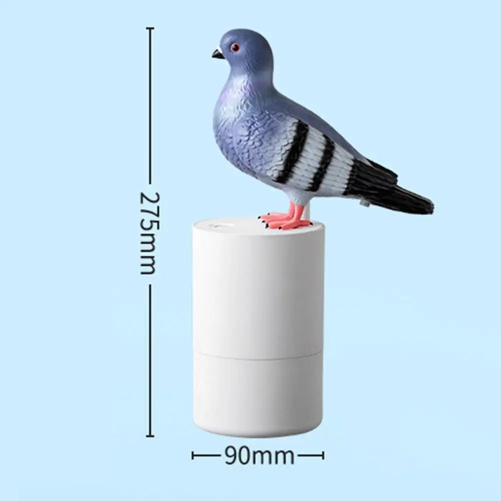 Pigeon shaped soap dispenser