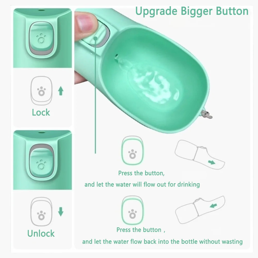 Portable Pet Water Bottle & Dispenser