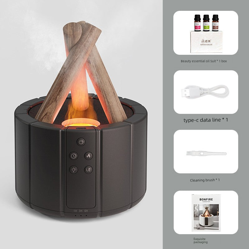 Flame Aroma Diffuser & LED Humidifier