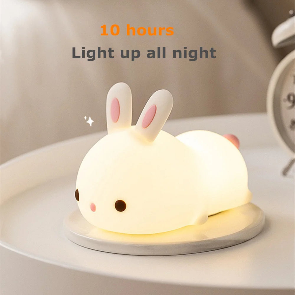 Touch Sensor RGB LED Rabbit Lamp