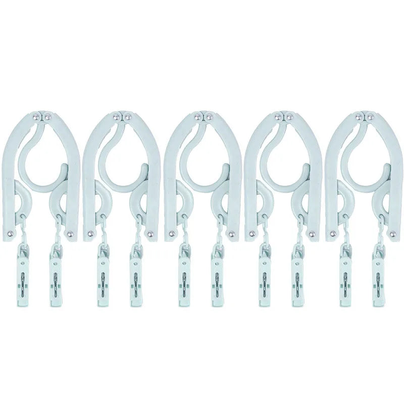 Folding Hanger Set with Clips