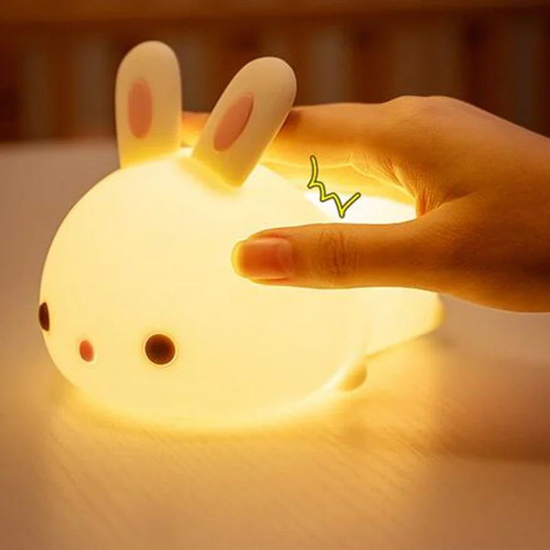 Touch Sensor RGB LED Rabbit Lamp