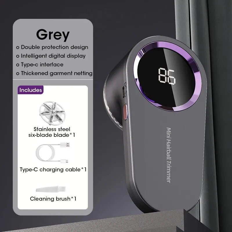 LED USB Rechargeable Lint Remover