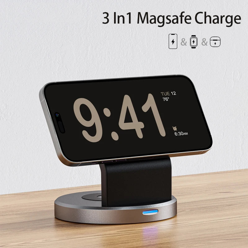 3-in-1 Magnetic Wireless Charger Stand