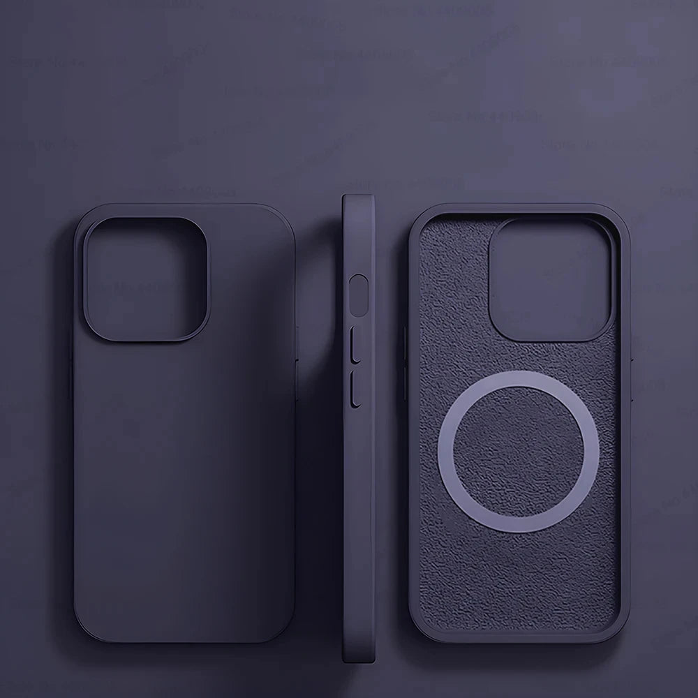 Pink Liquid Silicone Magnetic Case