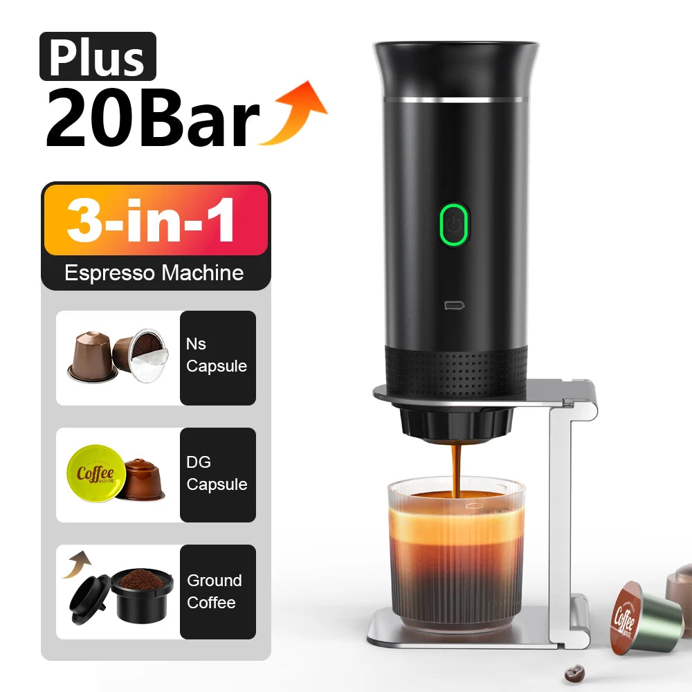 Wireless Portable Espresso Maker 3-in-1