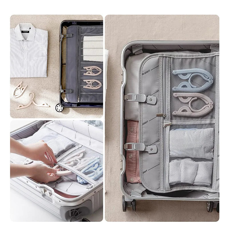 Folding Hanger Set with Clips