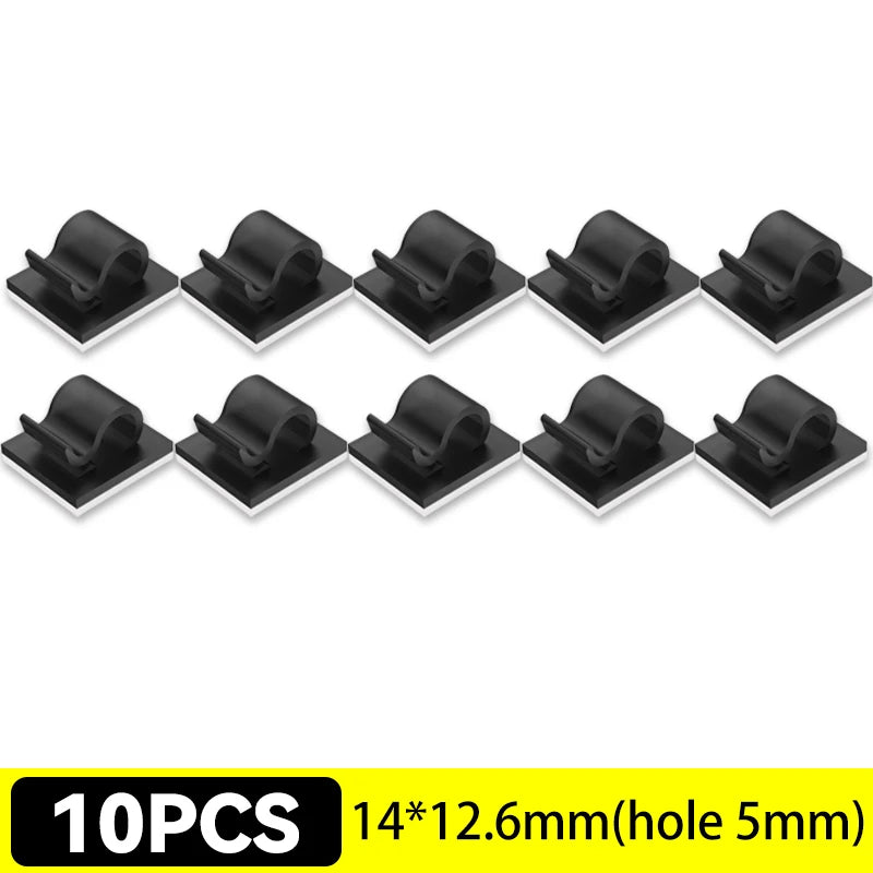 Self-Adhesive Cable Clips Organizer