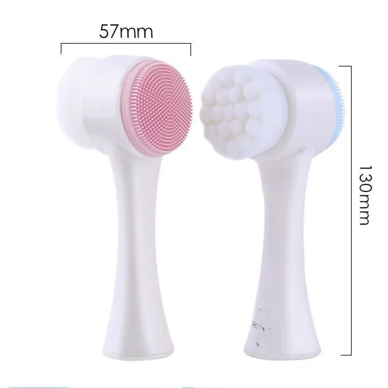 2-in-1 Double-Sided Silicone Face Brush