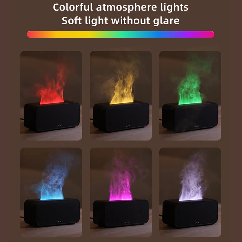 Colorful Flame Aroma Diffuser Humidifier
