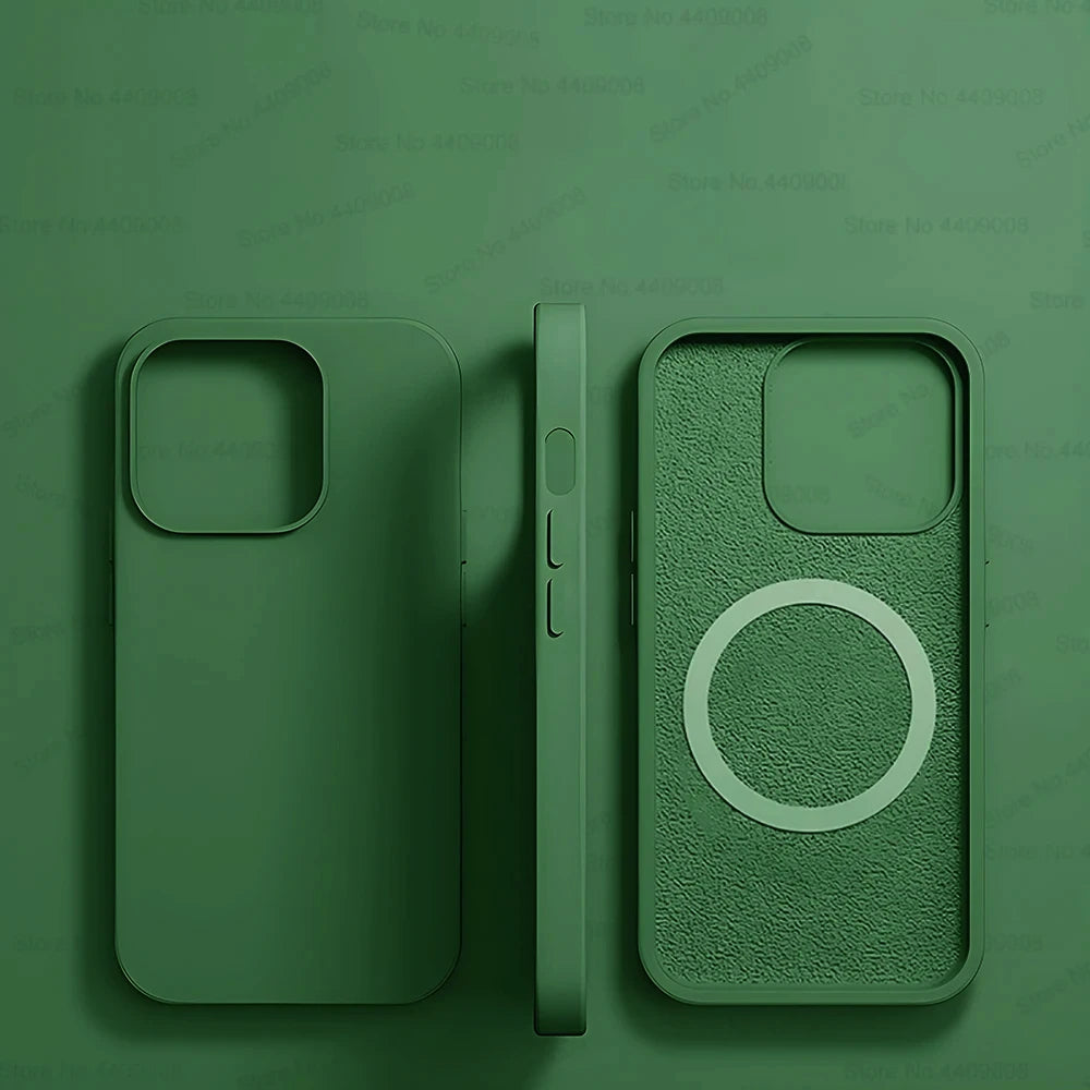 Cangling Green Liquid Silicone Magnetic Case