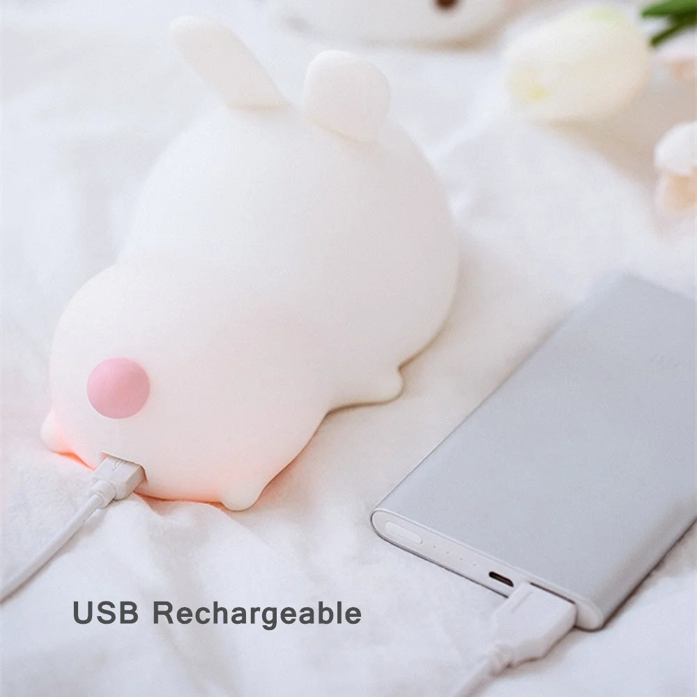 Touch Sensor RGB LED Rabbit Lamp