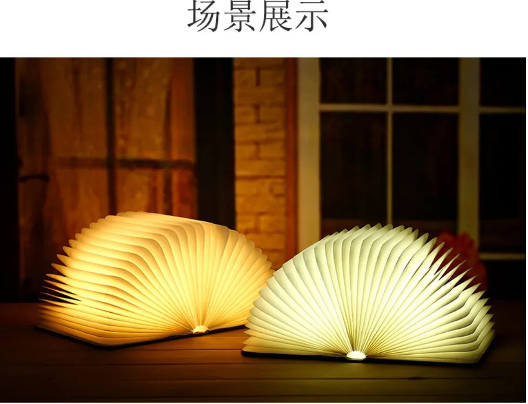 3D Folding LED Book RGB Lamp