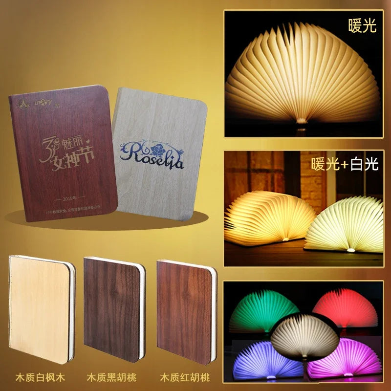 3D Folding LED Book RGB Lamp