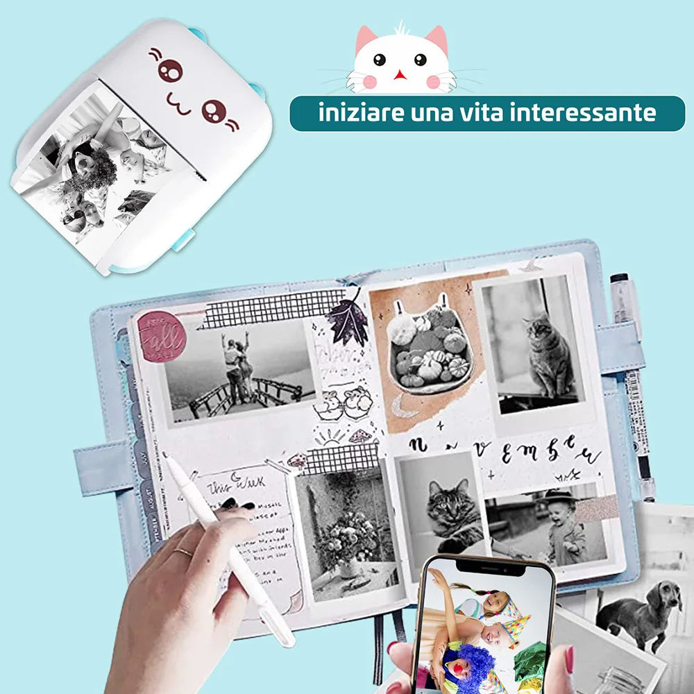 Portable Mini Bluetooth Printer for Mobile