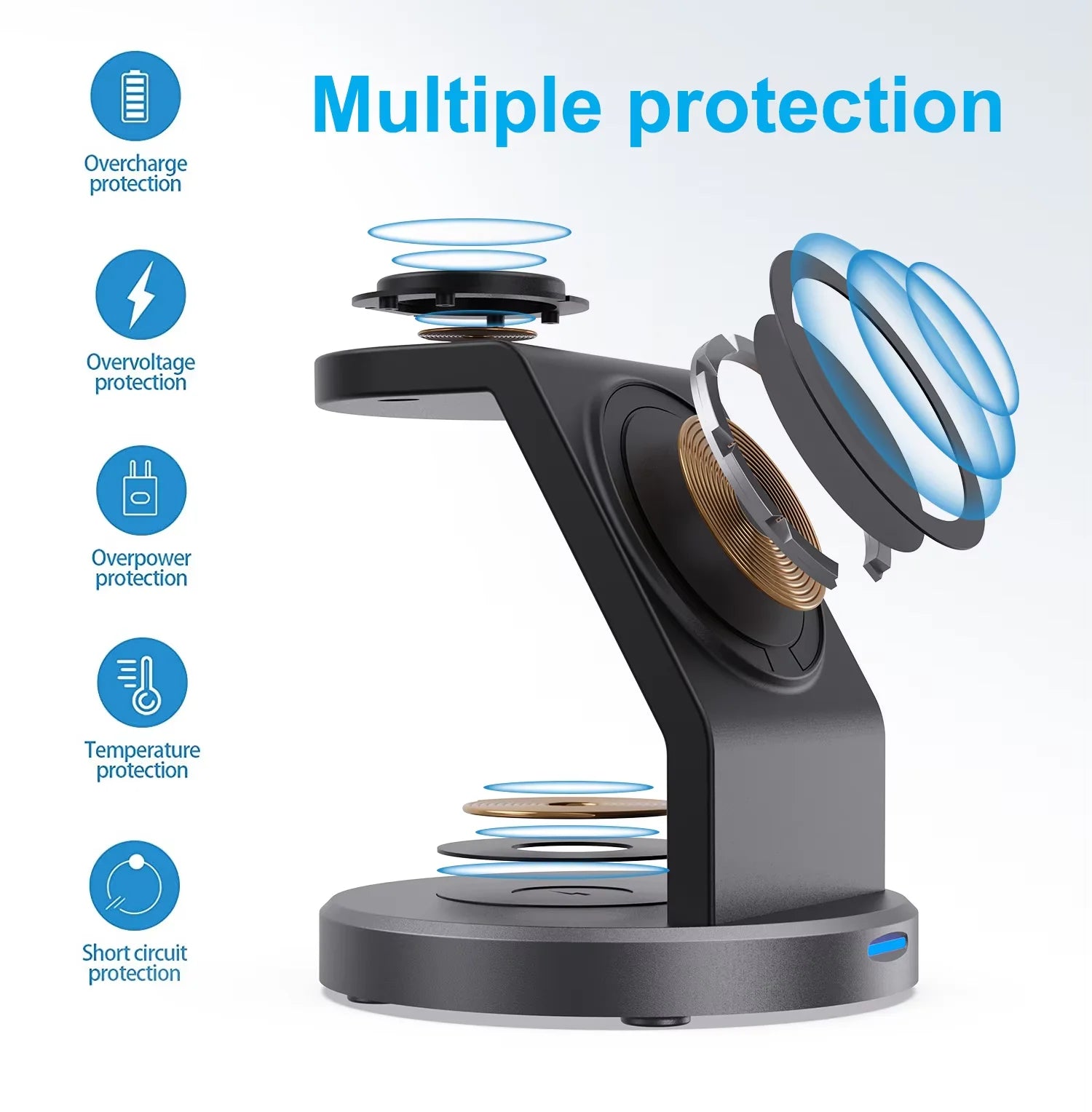 3-in-1 Magnetic Wireless Charger Stand