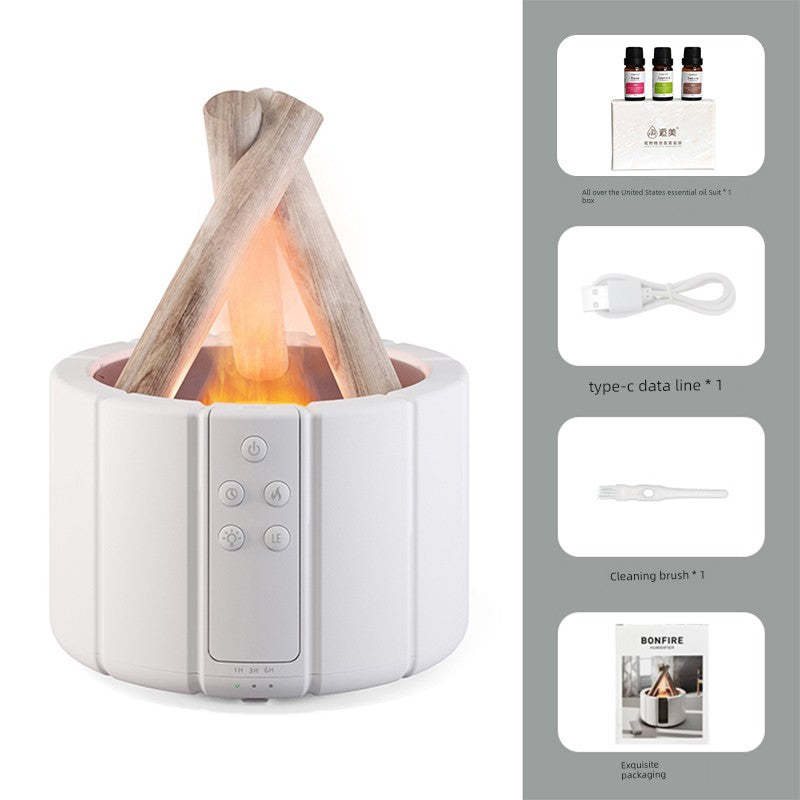 Flame Aroma Diffuser & LED Humidifier