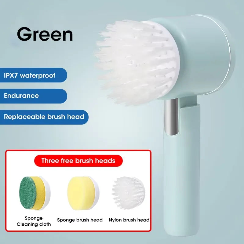 Multi-Functional Wireless Electric Cleaning Brush