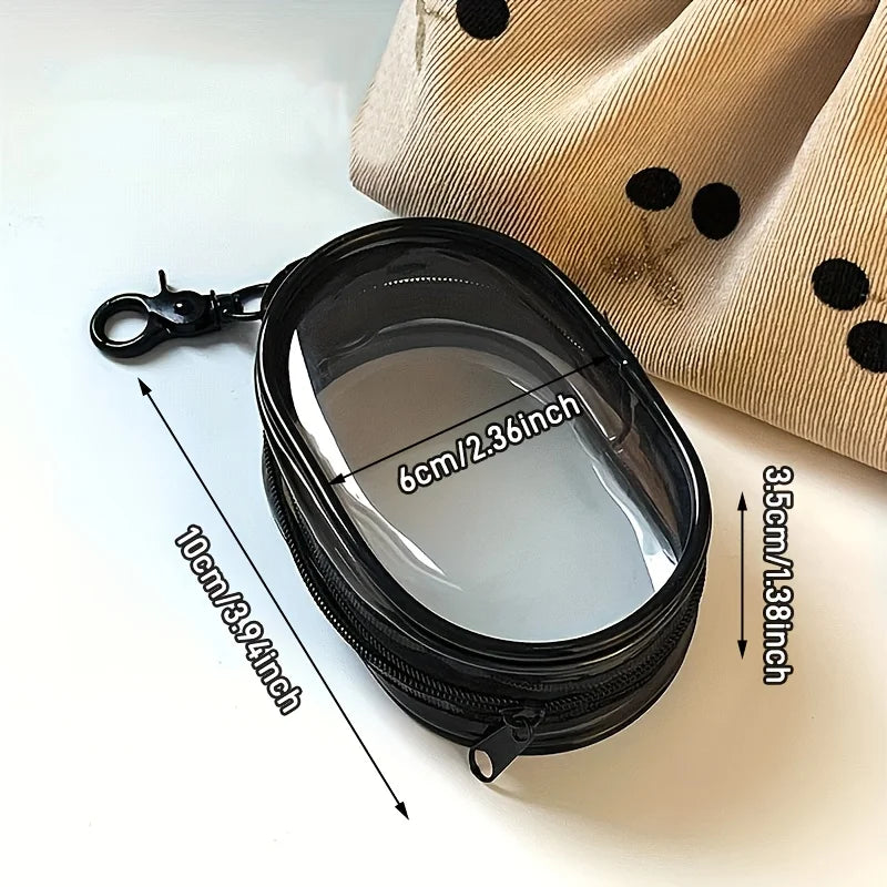 Portable Mini Clear Zipper Bag