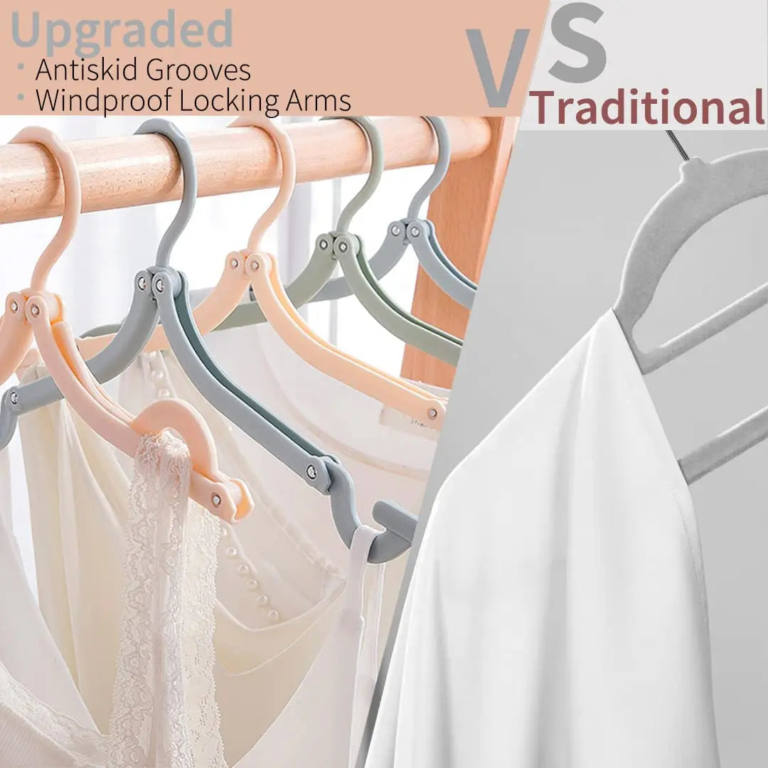 Folding Hanger Set with Clips